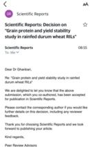 انتشار مقاله سینا قنبری در *Scientific Reports* با ضریب تأثیر ۳.۹
