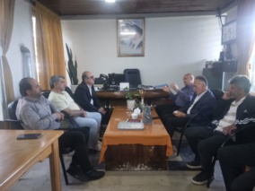 نشست صمیمی دکتر ابوذری، رییس مرکز با همکاران واحد آموزش سلمانشهر